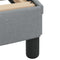 vidaXL - Bedframe - met - hoofdbord - stof - lichtgrijs - 200x200 - cm