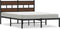 vidaXL - Bedframe - met - hoofdbord - zonder - matras - bruin - eiken - 140x190 - cm