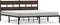vidaXL - Bedframe - met - hoofdbord - zonder - matras - bruin - eiken - 200x200 - cm