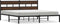 vidaXL - Bedframe - met - hoofdbord - zonder - matras - bruin - eiken - 180x200 - cm
