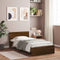 vidaXL - Bedframe - met - hoofdbord - zonder - matras - bruin - eiken - 100x200 - cm
