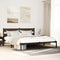 vidaXL - Bedframe - met - hoofdbord - zonder - matras - bruin - eiken - 200x200 - cm