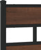 vidaXL - Bedframe - met - hoofdbord - zonder - matras - bruin - eiken - 140x190 - cm