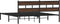 vidaXL - Bedframe - met - hoofdbord - zonder - matras - bruin - eiken - 200x200 - cm