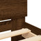 vidaXL - Bedframe - met - hoofdbord - zonder - matras - bruin - eiken - 100x200 - cm