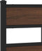 vidaXL - Bedframe - met - hoofdbord - zonder - matras - bruin - eiken - 180x200 - cm