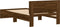 vidaXL - Bedframe - met - hoofdbord - zonder - matras - bruin - eiken - 100x200 - cm