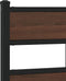 vidaXL - Bedframe - met - hoofdbord - zonder - matras - bruin - eiken - 100x200 - cm
