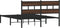 vidaXL - Bedframe - met - hoofdbord - zonder - matras - bruin - eiken - 160x200 - cm