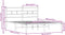vidaXL - Bedframe - met - hoofdbord - zonder - matras - bruin - eiken - 140x190 - cm