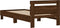 vidaXL - Bedframe - met - hoofdbord - zonder - matras - bruin - eiken - 100x200 - cm