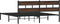 vidaXL - Bedframe - met - hoofdbord - zonder - matras - bruin - eiken - 180x200 - cm