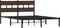 vidaXL - Bedframe - met - hoofdbord - zonder - matras - bruin - eiken - 140x190 - cm