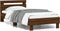 vidaXL - Bedframe - met - hoofdbord - zonder - matras - bruin - eikenkleur - 75x190 - cm