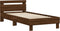 vidaXL - Bedframe - met - hoofdbord - zonder - matras - bruin - eikenkleur - 90x190 - cm