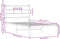 vidaXL - Bedframe - met - hoofdbord - zonder - matras - bruin - eikenkleur - 90x200 - cm