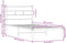 vidaXL - Bedframe - met - hoofdbord - zonder - matras - bruin - eikenkleur - 80x200 - cm