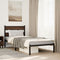 vidaXL - Bedframe - met - hoofdbord - zonder - matras - bruin - eikenkleur - 90x190 - cm