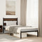 vidaXL - Bedframe - met - hoofdbord - zonder - matras - bruin - eikenkleur - 75x190 - cm