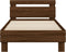 vidaXL - Bedframe - met - hoofdbord - zonder - matras - bruin - eikenkleur - 75x190 - cm