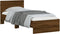 vidaXL - Bedframe - met - hoofdbord - zonder - matras - bruin - eikenkleur - 75x190 - cm
