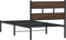 vidaXL - Bedframe - met - hoofdbord - zonder - matras - bruin - eikenkleur - 80x200 - cm
