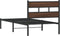 vidaXL - Bedframe - met - hoofdbord - zonder - matras - bruin - eikenkleur - 75x190 - cm