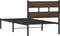 vidaXL - Bedframe - met - hoofdbord - zonder - matras - bruin - eikenkleur - 90x190 - cm
