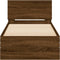 vidaXL - Bedframe - met - hoofdbord - zonder - matras - bruin - eikenkleur - 90x200 - cm
