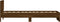 vidaXL - Bedframe - met - hoofdbord - zonder - matras - bruin - eikenkleur - 90x190 - cm