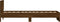 vidaXL - Bedframe - met - hoofdbord - zonder - matras - bruin - eikenkleur - 90x200 - cm