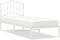 vidaXL - Bedframe - met - hoofdbord - zonder - matras - metaal - wit - 75x190 - cm