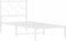 vidaXL - Bedframe - met - hoofdbord - zonder - matras - metaal - wit - 75x190 - cm