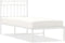 vidaXL - Bedframe - met - hoofdbord - zonder - matras - metaal - wit - 75x190 - cm