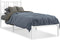 vidaXL - Bedframe - met - hoofdbord - zonder - matras - metaal - wit - 75x190 - cm