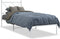 vidaXL - Bedframe - met - hoofdbord - zonder - matras - metaal - wit - 75x190 - cm