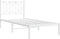 vidaXL - Bedframe - met - hoofdbord - zonder - matras - metaal - wit - 75x190 - cm