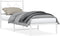 vidaXL - Bedframe - met - hoofdbord - zonder - matras - metaal - wit - 75x190 - cm