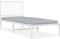 vidaXL - Bedframe - met - hoofdbord - zonder - matras - metaal - wit - 75x190 - cm