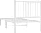 vidaXL - Bedframe - met - hoofdbord - zonder - matras - metaal - wit - 75x190 - cm