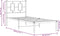 vidaXL - Bedframe - met - hoofdbord - zonder - matras - metaal - wit - 75x190 - cm