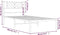 vidaXL - Bedframe - met - hoofdbord - zonder - matras - metaal - wit - 75x190 - cm