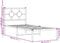 vidaXL - Bedframe - met - hoofdbord - zonder - matras - metaal - wit - 75x190 - cm