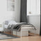 vidaXL - Bedframe - met - hoofdbord - zonder - matras - metaal - wit - 75x190 - cm