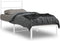 vidaXL - Bedframe - met - hoofdbord - zonder - matras - metaal - wit - 75x190 - cm