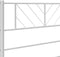 vidaXL - Bedframe - met - hoofdbord - zonder - matras - metaal - wit - 75x190 - cm