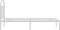 vidaXL - Bedframe - met - hoofdbord - zonder - matras - metaal - wit - 75x190 - cm