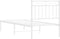 vidaXL - Bedframe - met - hoofdbord - zonder - matras - metaal - wit - 75x190 - cm