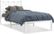 vidaXL - Bedframe - met - hoofdbord - zonder - matras - metaal - wit - 75x190 - cm