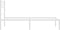 vidaXL - Bedframe - met - hoofdbord - zonder - matras - metaal - wit - 75x190 - cm